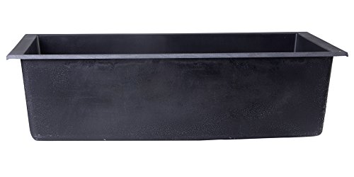 Alfi Brand Ab3020Um-Bla Undercount Single Bowl Granite Composite Kitchen Sink, 30", Black #TOP6