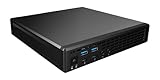 mini pc asrock deskmini 310/b/bb Système barebone compact : boîtier de 1 l en noir avec des dimensions de 230 mm x 225 mm x 115 mm, idéal pour les configurations peu encombrantes et le montage VESA (75 x 75, 100 x 100 mm).