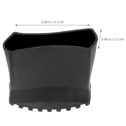 Leiterfü?e Kappen 4 Stücke Gummileiter Fü?e Matte Teleskopleiter Fü?e Abdeckung Verl?ngerung Leiter Pad Leiter Teile Zubeh?r für Hausindustrie (Schwarz) 2. 5X6. 3Cm Leiter Steile Fu?ersatz