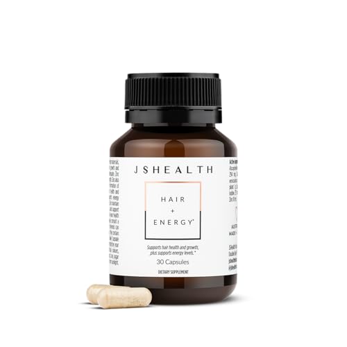 JSHealth Hair Growth Vitamins for Women. Hair + Energy with Kelp Iodine and Zinc. Supports Thickness, Strength, Energy. Nutritionist-Formulated (30 Capsules)