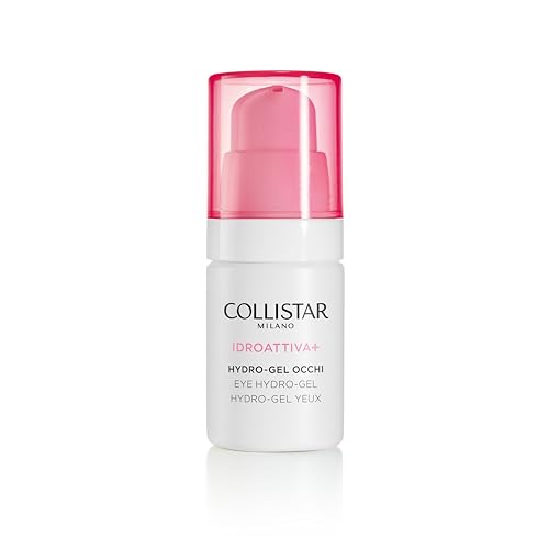 Collistar Idroattiva+, Hydro-Gel Occhi Idratazione Fresca, Augenpflege Anti-Augenringe, Anti-Tränensäcke, 100H Feuchtigkeit, Frischeffekt-Gel, Für alle Hauttypen, 15 ml