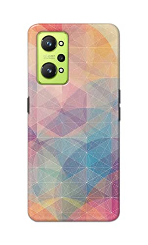 Image of Printed Hard Back Cover Case for Realme GT Neo 2 Back Cover (Crumpled Paper Design) -1803