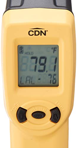 CDN Non-Contact Digital Laser Infrared Thermometer Temperature Gun for Quick Temperature Measurements, Instant Read Thermometer, Yellow (IN1022) - Thumbnail 4