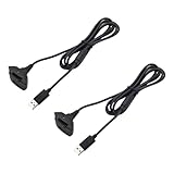 DUNSIHUI 2PCS Black USB Charging Cable Wire Replacement Charger Compatible with Xbox 360 / Xbox 360 Slim Wire Less Game Controllers Charge and Play Kit USB Charging Cable Wire Replacement