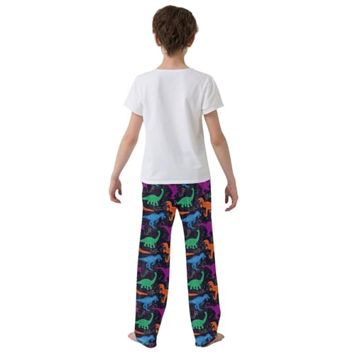 ZZKKO Colorful Dinosaurs Boys Pants for Kids Jogger Pants with Pockets S-XL3