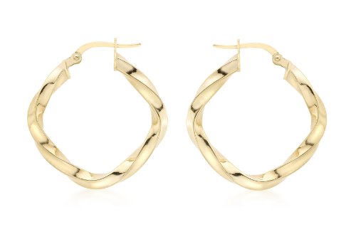 Boucles d'oreilles Carissima femme or jaune 9 ct de qualité premium