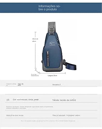 NUTOT bolsa de peito,bolsa masculina transversal impermeável?pochete transversal masculina ?Enviar c