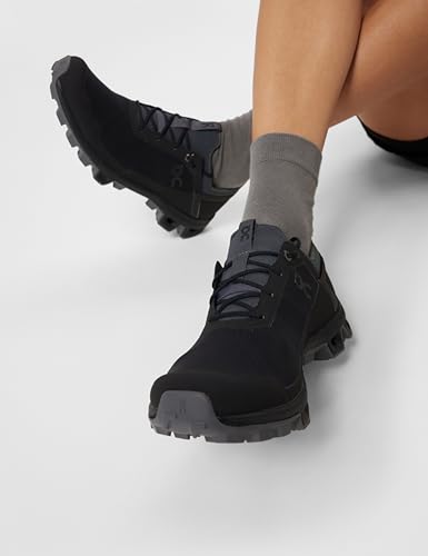 On Running Womens Cloudventure Peak Textile Synthetic Black Rock Trainers 7 US