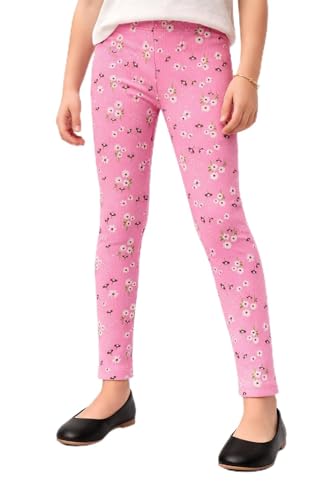 Image of Amazon Brand - Symbol Girl's Cotton Ribbed Stretchable Leggings | Ankle Length | Aged 2-14 Years