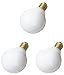 Satco S3671 Light Bulb (Pack of 3), Gloss White Finish, 40W, 120V, G30, E26 Medium Base, 2700K, Dimmable, 300 Lumens, 5.13