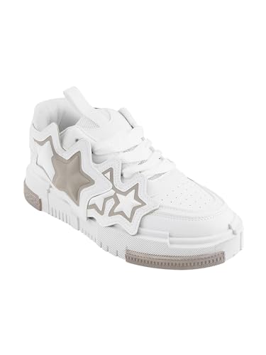 Image of The White Pole Trandy Casual Classy Comfortable Funky Sneakers Shoes for Men's and Boy's