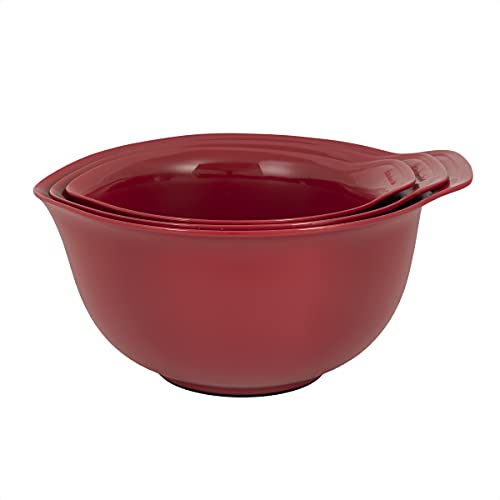Image of KitchenAid Universal Mixing Bowls, Set Of 3, Empire Red