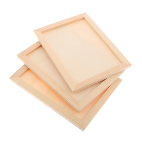 Veemoon Diy Kids Art Display Frames 3pcs Wooden Picture Frames for Craft Kids Artwork Showcase Christmas Present