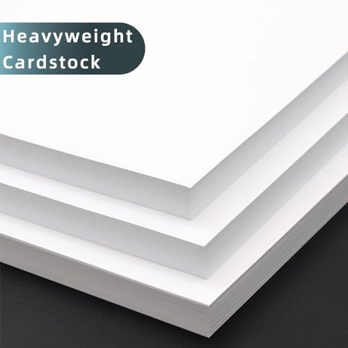 70 Pack 5x7 White Cardstock Paper, 92lb/250GSM Heavyweight Blank Card, Thick Index Card for Printer, Postcards, Wedding Invitation, Greeting Cards - Thumbnail 4