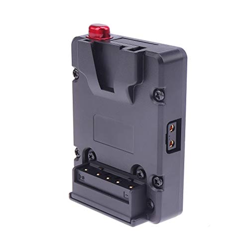 Fotga Mini Nano V-Lock V-Mount Batterie Netzteilplatten Adapter im Taschenformat mit D-Tap Cover