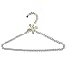 Pearl Adults Clothes Bow Hanger Coat Skirt Trouser Holder Rack Bar, White