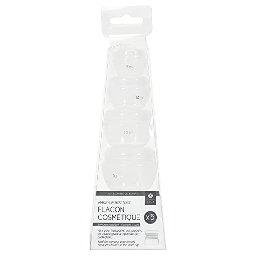 Vial à Maquillage 5Pcs Loisir Voyage Accessory de Voyage Trousse de Toilette, White., Accessories - Image 2