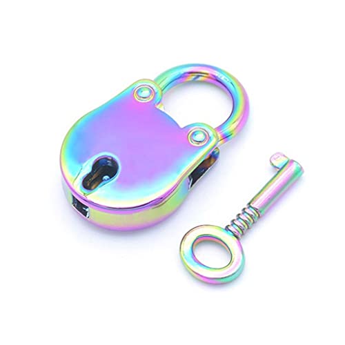 ヴィンテージ アンティークスタイル ミニ ベア ヘッド アーカイズ 南京錠 鍵付き (カラー : A) (C)