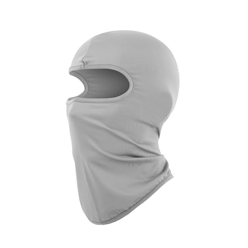 Image of Pukavt Kids Ski Balaclava Mask for Boys and Girls, UV Protection Windproof Scarf for Winter Snowboard Cycling Gray