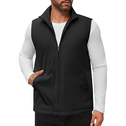 COOFANDY Men's Lightweight Softshell Vest Cover