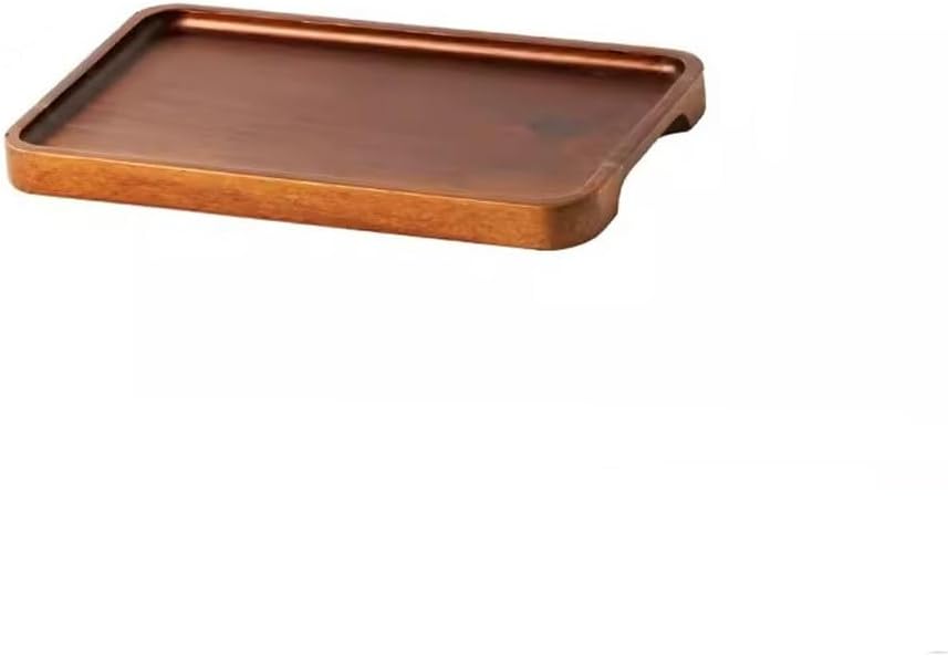 Breakfast Tray Household Tea Tray Snack Tray Tea Fruit Water Cup Tea Cup Storage Tray Cafe Restaurant Service Meal Tray Coffee Table Tray,A