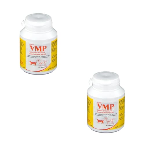 Zoetis VMP Tabletten | Doppelpack | 2 x 50 Tabletten | Für Hunde und Katzen | Ergänzungsfuttermittel mit Proteinen und Mineralstoffen | Für säugende und tragende Muttertiere