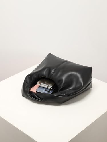 Image of Verdusa Women's Ruched Boho Mini Handbag Clutch Purse Dumpling Pouch Bag