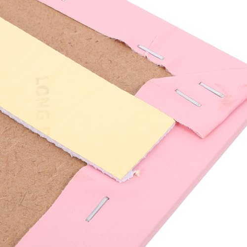 Cojín protector de pared autoadhesivo rosa de PVC acolchado para guardería 8
