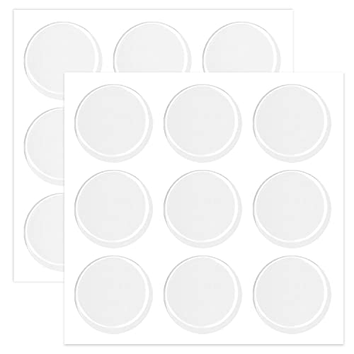 18 Pcs Glass Top Bumpers Silicone Furniture Bumpers Transparent...