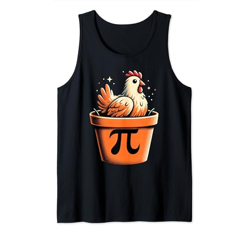 Funny Chicken Pot Pie Shirt for Men Pi Shirt - Funny Maths Canotta