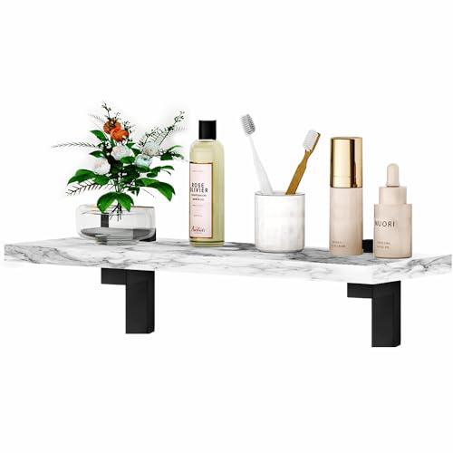 LUANT Natural Marble Wall Shelf