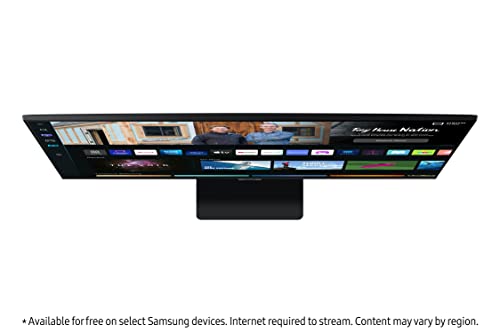 Image of Samsung 27-inch(68.58cm) M5 FHD Smart Monitor, Speakers, Remote, 1 Billion Color, Smart TV apps, TV Plus, Office 365, Apple Airplay, Dex, Bluetooth (LS27BM500EWXXL, Black)