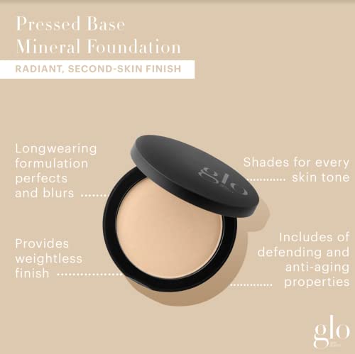 Glo Skin Beauty Pressed Base Powder Foundation Makeup - Flawless Coverage For A Radiant Natural, Second-Skin Finish (Golden Medium) #TOP2
