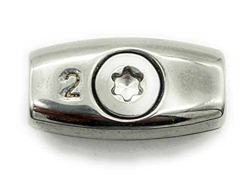 Drahtseilklemme Edelstahl A4 Eiform Ø 5 mm | 5 Stück | [ Größe Wählbar 2-6 mm] | Seilklemme für Drahtseile | Edelstahl V4A - AISI 316 | Torx TX30 (Ø 5mm, 5 Stück)