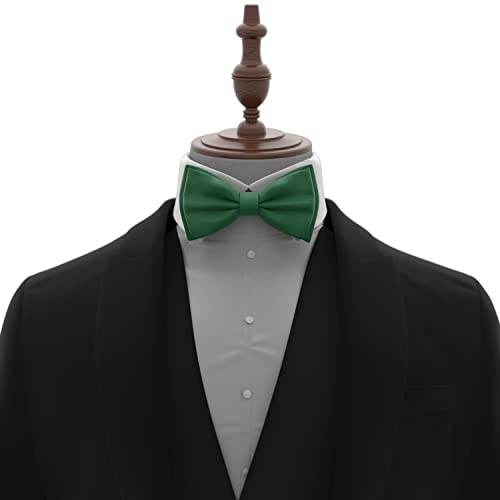 Image of Adam Young Men's Bow Ties Pre-Tied Style Formal Satin Classic Bowtie for Tuxedo Faux Silk