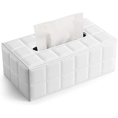 GORESE PU Leather Tissue Box Holder Cover