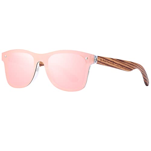 Vintage Mens Womens Wooden Sunglasses Polarized Walnut Zebra Rimless Square Luxury Sun Glasses2