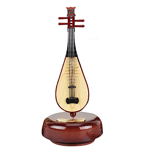 Ujjdwiurgh Chinese Music Box Classical Wind Up Twirling Music Box Rotating Base Instrument Miniature Artware Gift