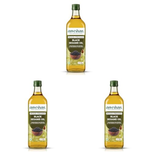 Image of Anveshan Wood Cold Pressed Sesame Oil (Gingelly Oil) - 1Litre | PET Bottle | Kacchi Ghani | 0 trans fat & Chemical free| Goodness of Omega 6 & Authentic Seed Flavour| Helps Lower Cholesterol