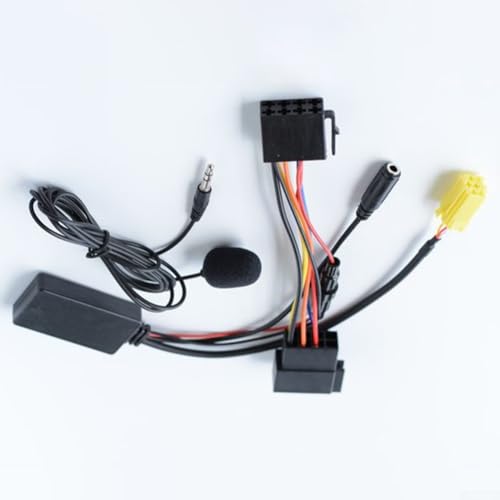 Adaptador de audio para coche con conector de 6 pines para 159 500 y para Fortwo 451, con 5 0, módulo de reducción de ruido, fusible integrado y procesamiento de audio digital