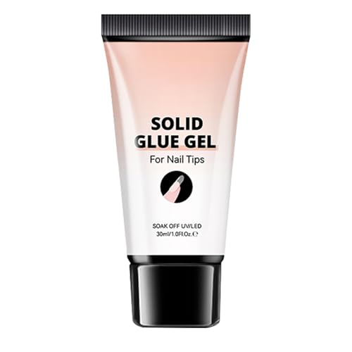 Gel de uñas fijo, alta resistencia a largo plazo, adhesivo de 30 ml con efecto antiadherente para modelado para mujeres y salón de belleza