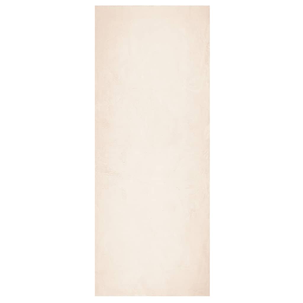 Tappeto passatoia a pelo corto, lavabile, beige, 80 x 200 cm