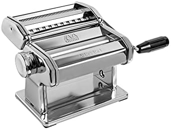 MARCATO Atlas 150 Pasta Machine, Made in Italy, Includes Cutter, Hand Crank, and Instructions, 150 mm, Stainless Steel