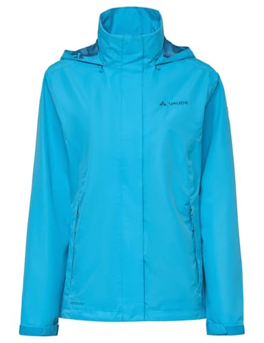 VAUDE Chaqueta ligera para mujer, chaqueta ligera para mujer, para senderismo, impermeable, cortavientos y transpirable