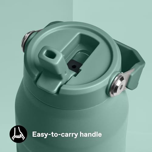 Image of Stanley 1913 Flip Straw Sports Water Bottle 1.06L - Shale
