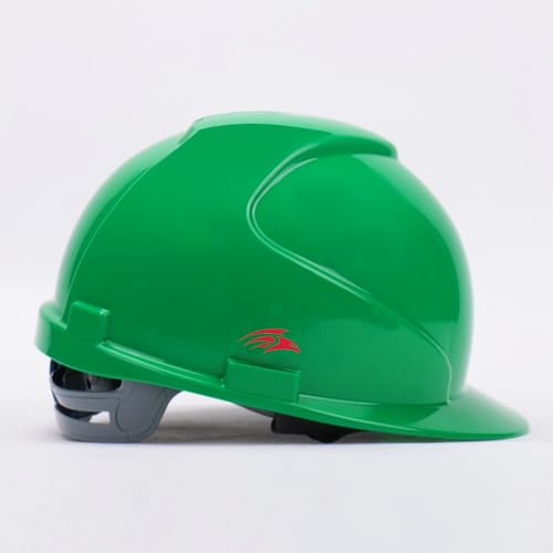 Image of PERF Safety Helmet for Construction & Outdoor Work|Easy 3D Fitting System for Any Head Size|Lightweight|4-Point Support, Easy Impact Absorption Sweatband|Maxxtra|Green