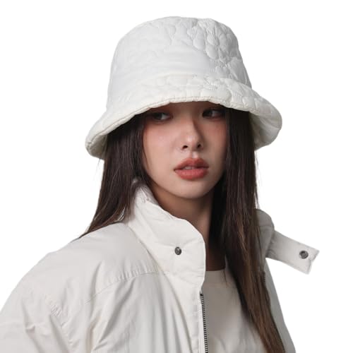 Chapeau cloche d'hiver matelassé femme chapeau coupe-vent doux chaud