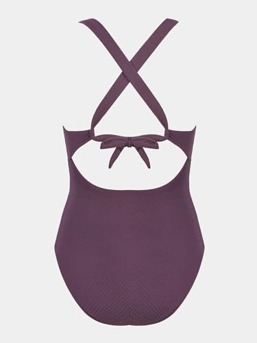 Image of CUPSHE Women's One Piece Swimsuit Sexy Black Cutout Scallop Trim Bathing Suit