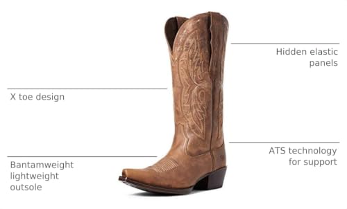 Image of ARIAT Heritage X Toe Elastic Calf