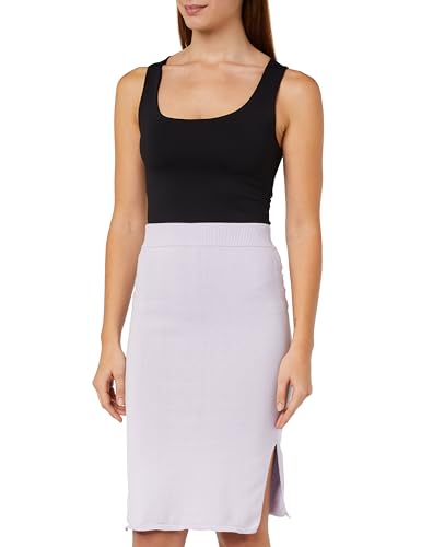 Jupe droite été couleur lilas LIBBI, la pièce en tricot chic pour vos terrasses ensoleillées